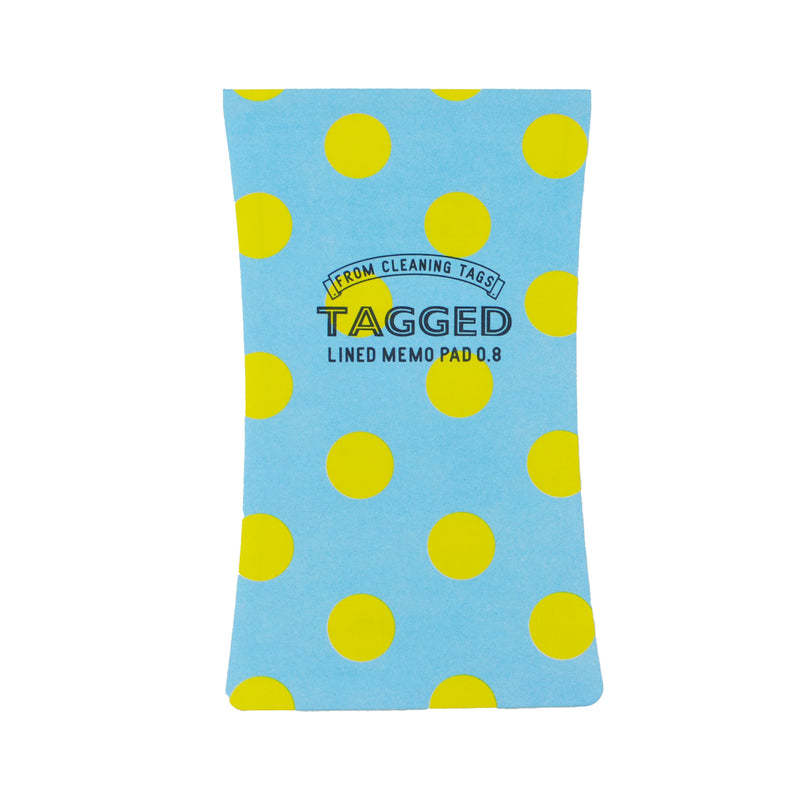 Hi-Mojimoji Tagged Memo Pad Dot -Blue-Yellow-