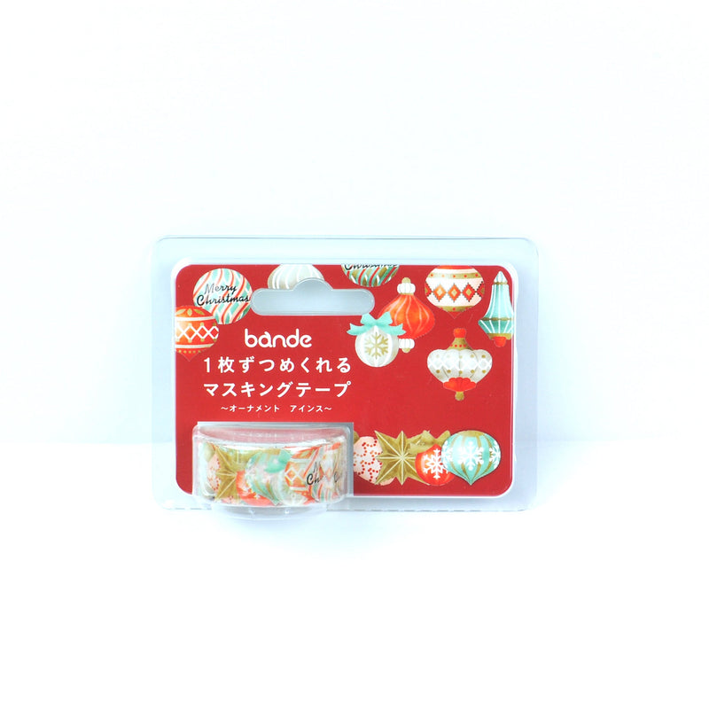Bande Washi Roll Stickers -Christmas Ornaments eins-