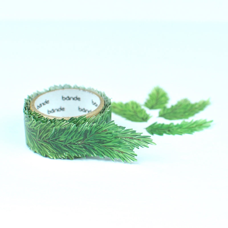 Bande Washi Roll Stickers -Fir Tree Leaves -